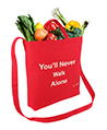 Canvas Transport Totebag, You never walk alone, 