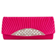 (Magenta) Vangoddy Anna Diamante Clutch