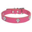 (Large) Dog Collar (Magenta Paw)