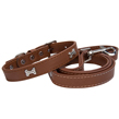 Dog Collar  Leash (Brown Bone)