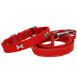 Dog Collar  Leash (Red Bone)