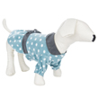 (Large) Blue Polka Dot Sweater Dog Dress