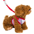 Red Sailor Stripe Harness With Leash