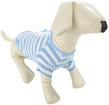 (Small) Blue White Stripe Dog Shir