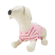 (Large) Pink White Stripe Dog Shir