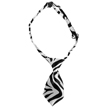 Dog Neck Tie (Black/White Zebra)