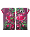 (Pink Heart) Design Wallet Stand Case for Samsun