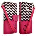 (Pink Anchor) Design Wallet Case for Samsung® Ga