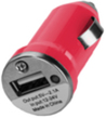 Red USB Car Charger Adapter
