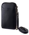Black Vertical Crossbody Sling Bag – Slim Leathe