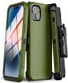 Rugged Triple-Layer Case with Holster & Tempered