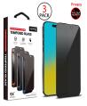 3-Pack Privacy Tempered Glass Screen Protectors 