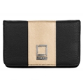 Lencca Kyma Cell Phone Wallet Case (Black/Gold)