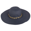 (Navy Blue) Aerusi Mrs Wickman Floppy Straw Hat