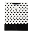 (Hearts) Black-White Collection Gift Bag (Medium