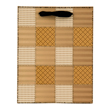 (Caramel) Checker Quilt Gift Bag (Small)
