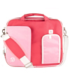 (Pink/White) Pindar VanGoddy Messenger Bag (Medi