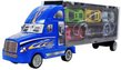 Die-cast Truck Carrier with 6 Friction Powered R