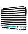 Vangoddy Luxe B Series Black White Stripe Laptop