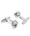 Sliver Knotted Cuff links