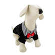 (Small) Black And White Stripes Dog Suit