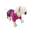 (Medium) Pink Star Denim Overall Dog Suit