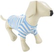 (Large) Blue White Stripe Dog Shirt