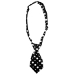 Dog Neck Tie (Black/White Dot)