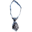 Plaid Small Dog Neck Tie (Blue)